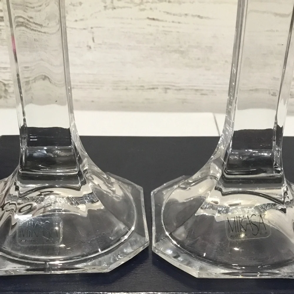 Pair of Mikasa Candle Holders 7” Made in Austria